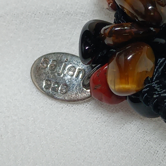 Sajen 925 Sterling Silver Multi Gemstones Necklace - Picture 5 of 8